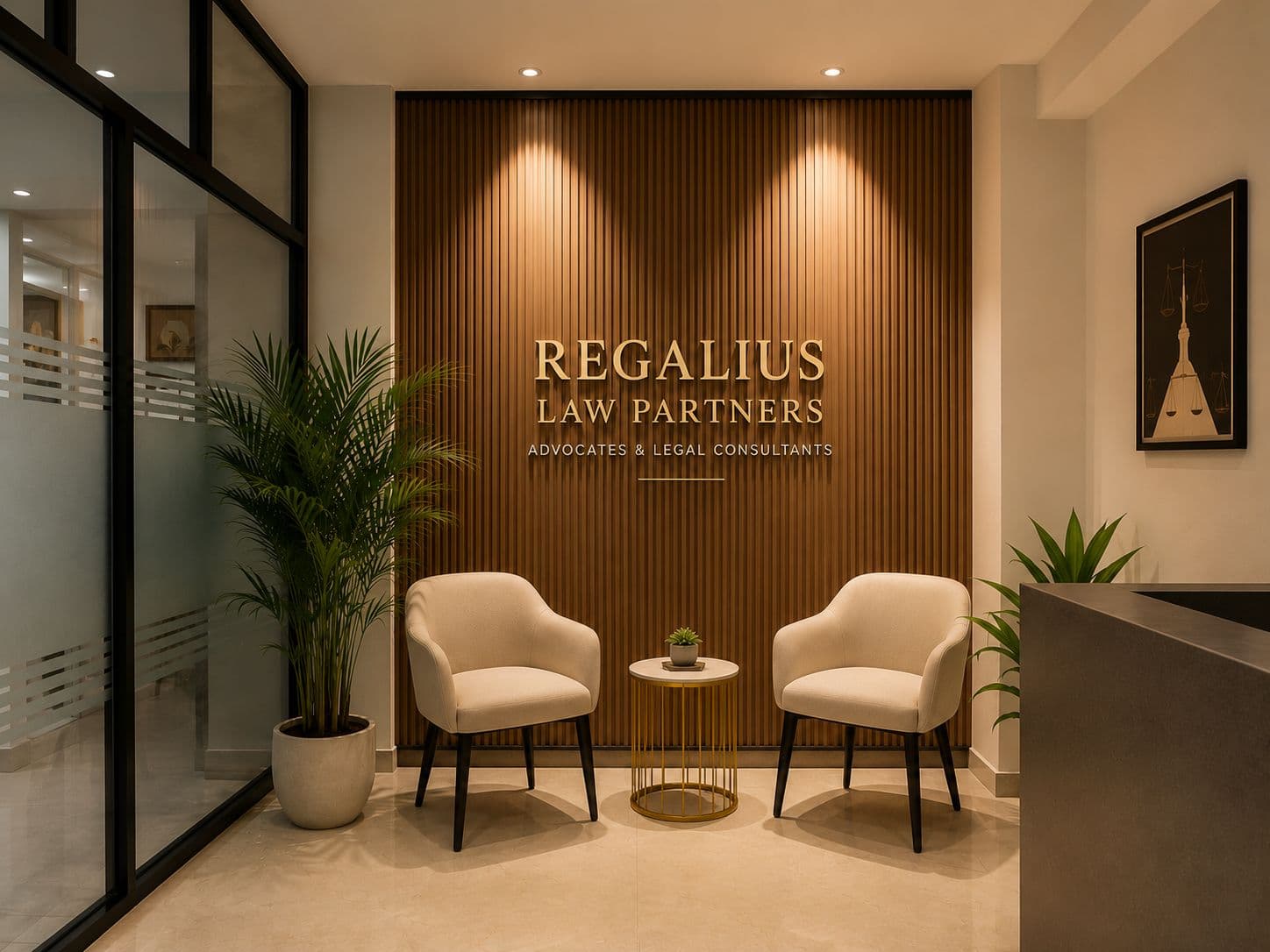 Reception at Regalius Law Partners, Bengaluru